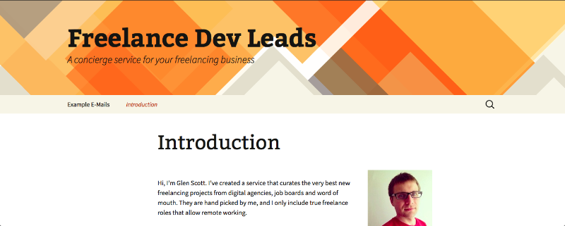 Lead generation for freelance developers