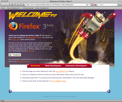 Firefox 3 Beta 3 Mac OS X