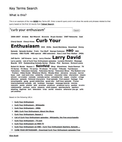 key terms search