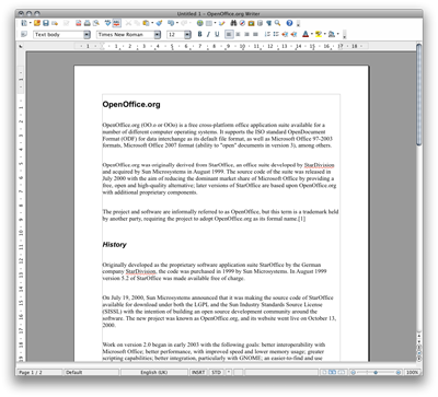 OpenOffice 3.0 on Mac OS X